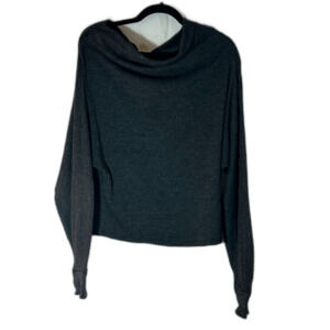 We the Free Black Batwing Knit Sweater